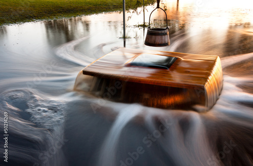 Flooding well Nõiakaev in Estonia photo