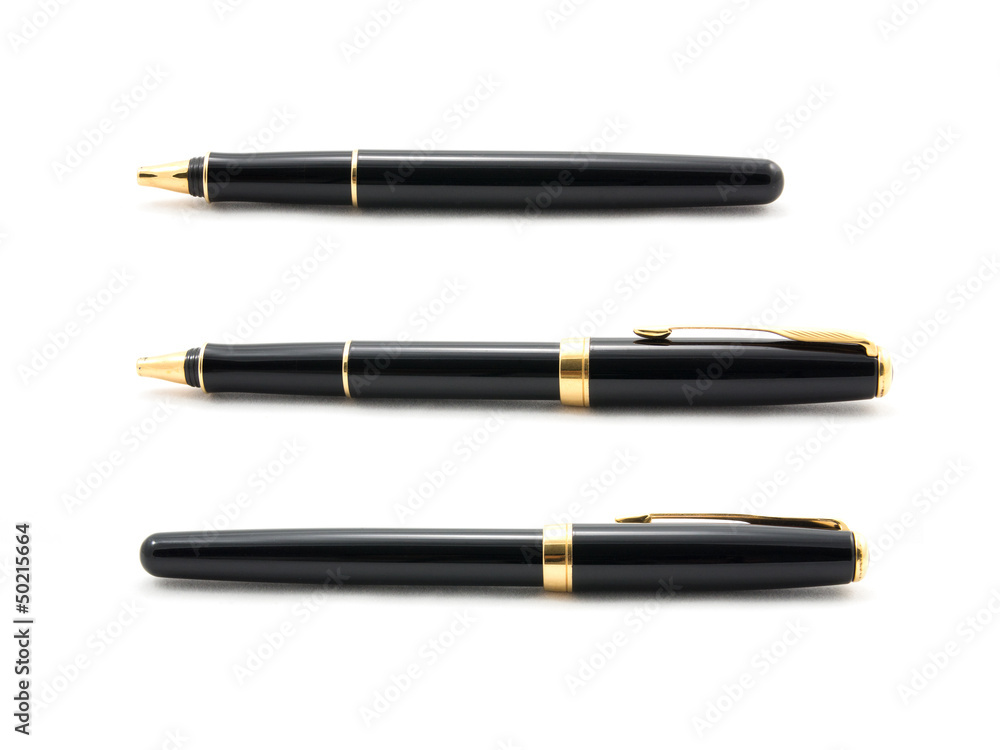 Expensive pen isolated on white Expensive pen isolated on white