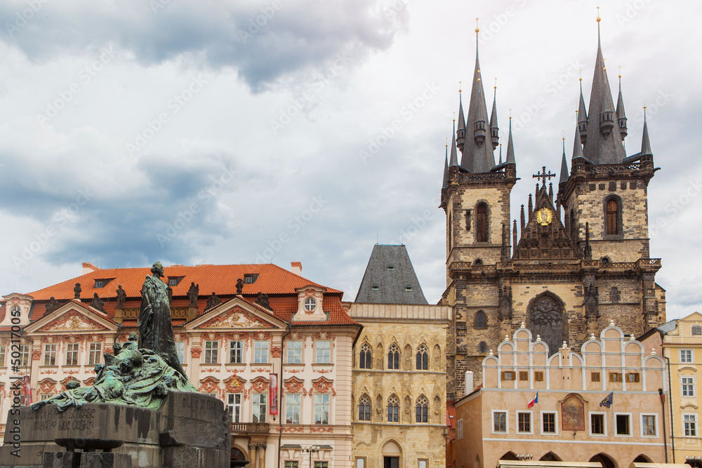 Fototapeta premium View of Tyn Church in Prague