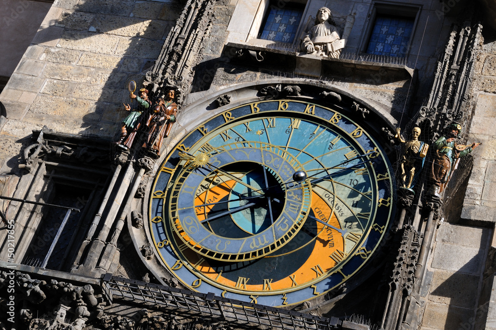 Obraz premium detail Prague Astronomical Clock, Orloj in Prague