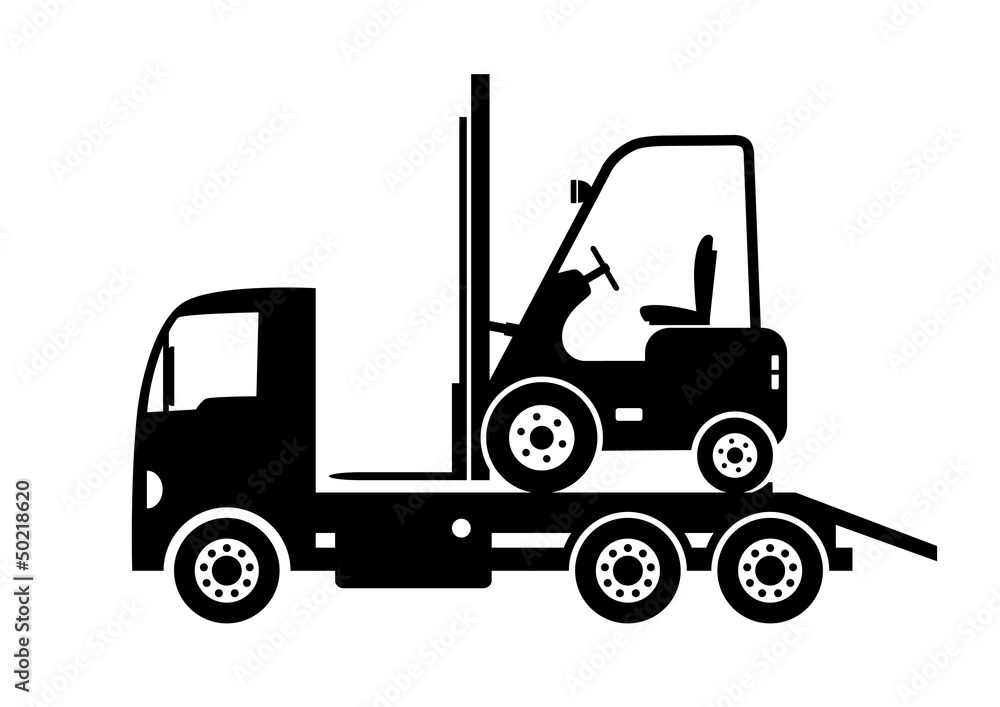 Tow truck and forklift