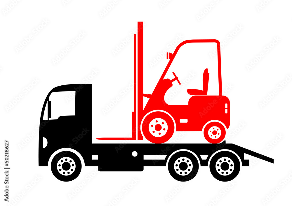 Tow truck and forklift