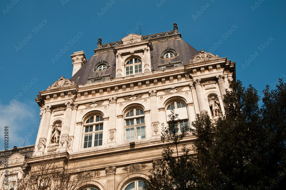 détail Hôtel de ville de Paris,