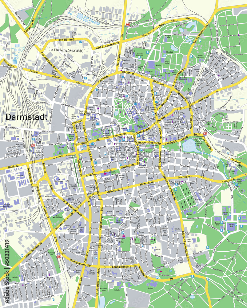 Fototapeta premium City Darmstadt