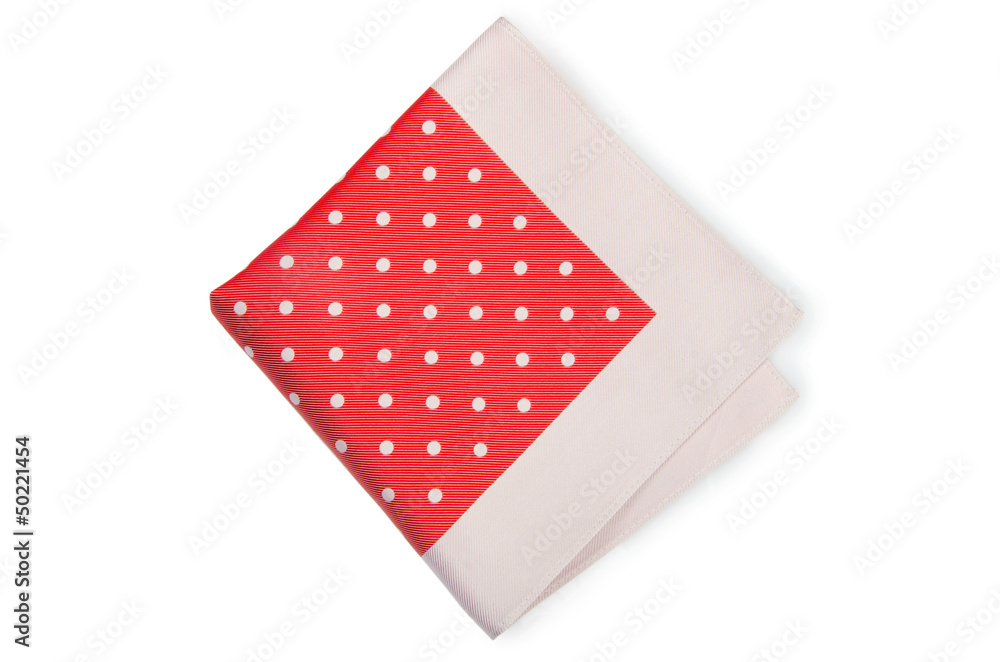 Handkerchief isolated on the white background Handkerchief isolated on the white background
