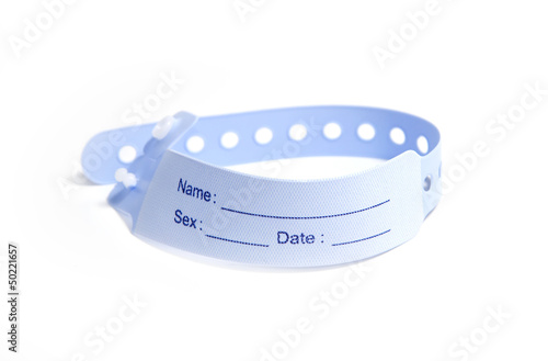 hospital wrist tag