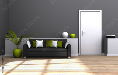 Bild auf Leinwand Living room