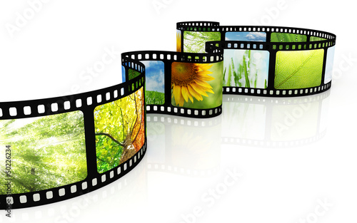 Filmstrip with images
