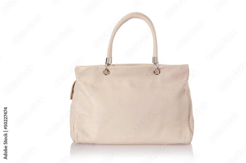 Nice elegant woman bag isolated on the white Nice elegant woman bag isolated on the white