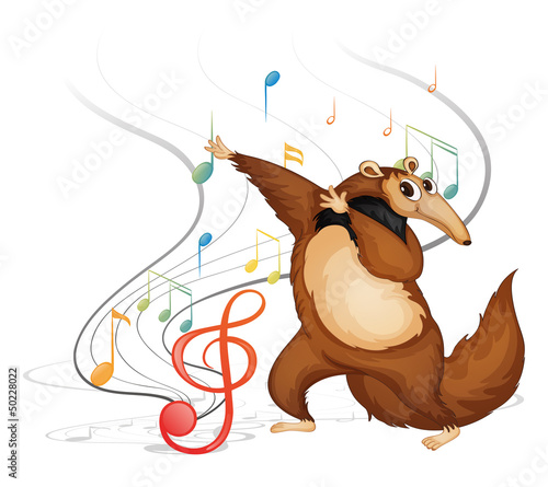The dancing four-legged animal
