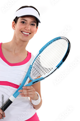 woman playing tennis © auremar