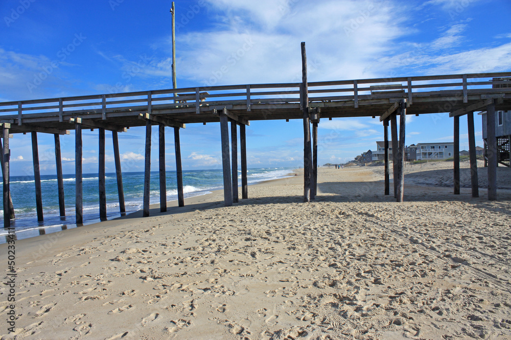 pier on Rodanthe beach pier on Rodanthe beach