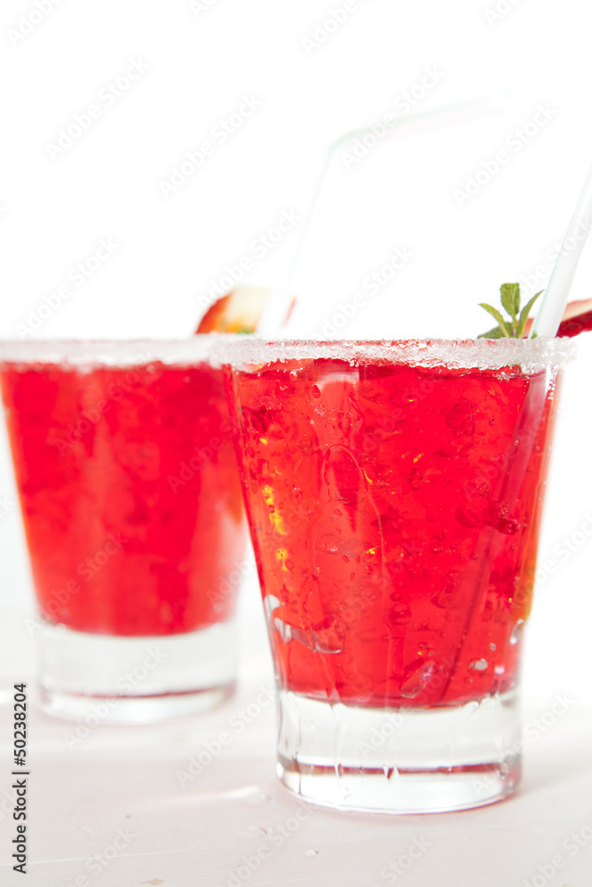 Hailed strawberry Hailed strawberry
