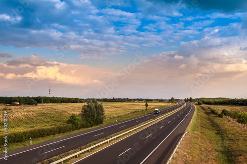 highway traffic on  summer day © Kavita