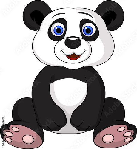 Fototapeta Naklejka Na Ścianę i Meble -  Cute panda cartoon