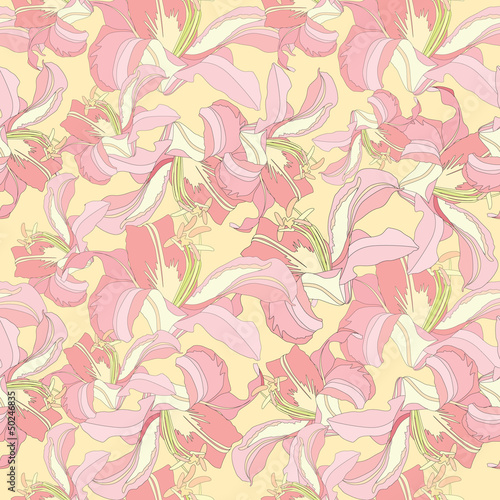 floral seamless pattern. gentle flowers background
