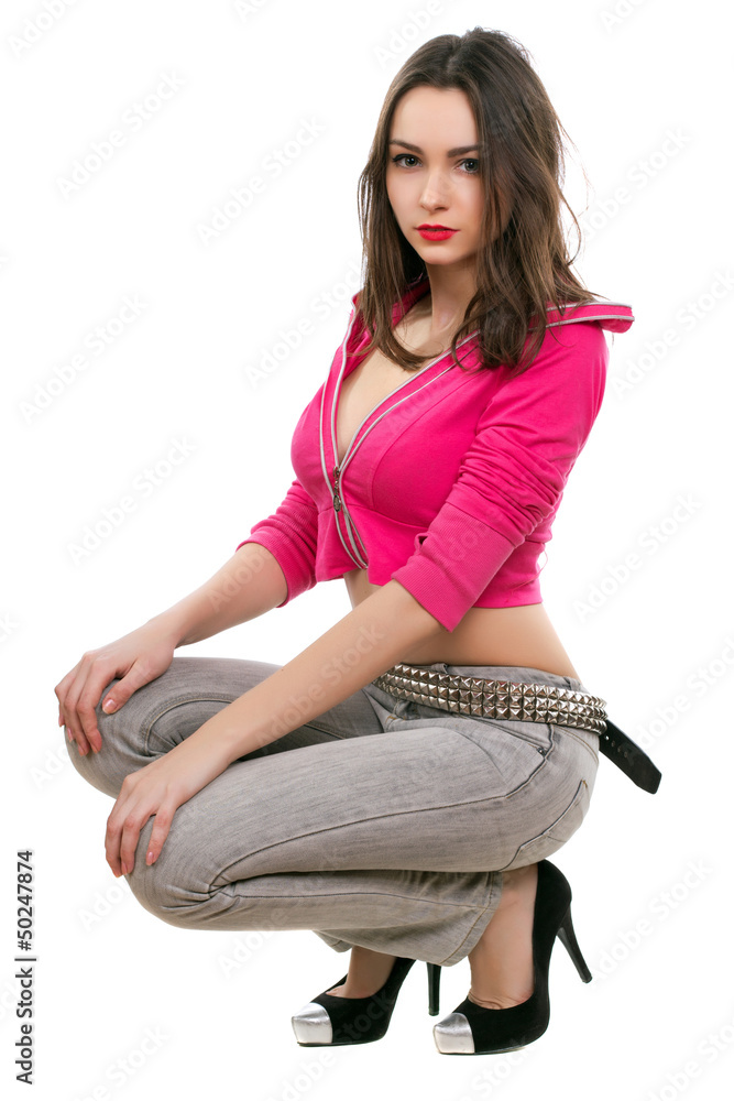 Fototapeta premium Sexy young brunette