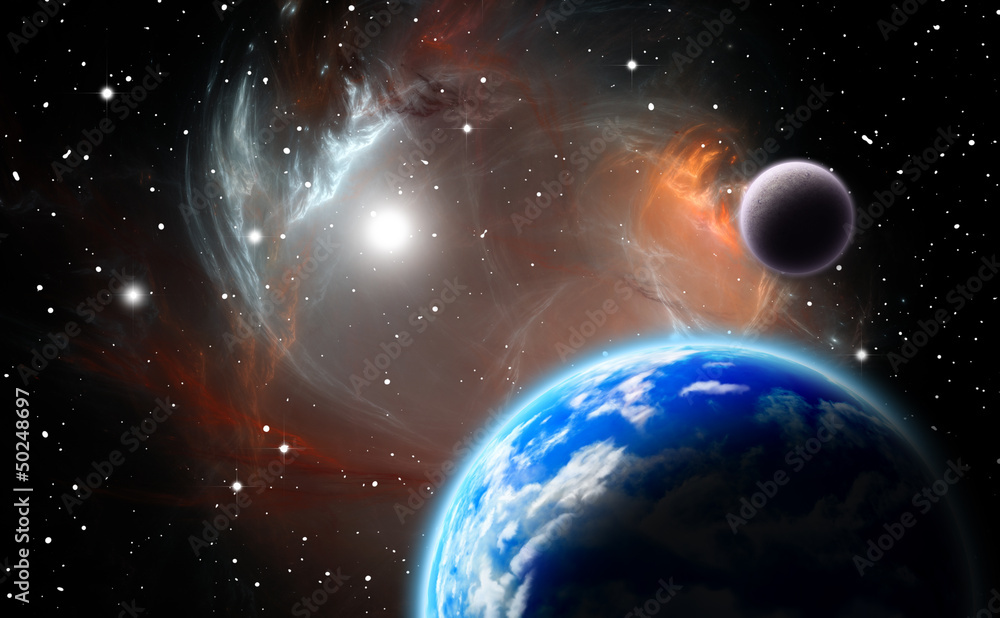 Obraz premium Alternative planetary system