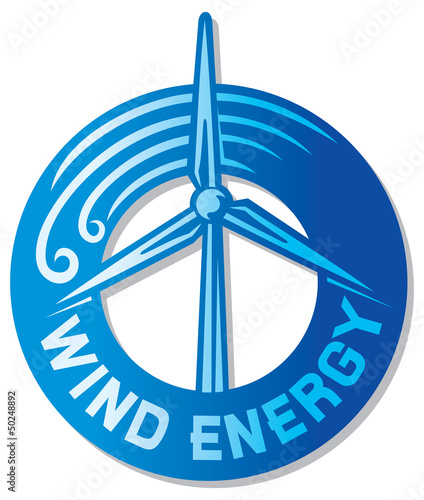 wind turbine label (windmill sign)