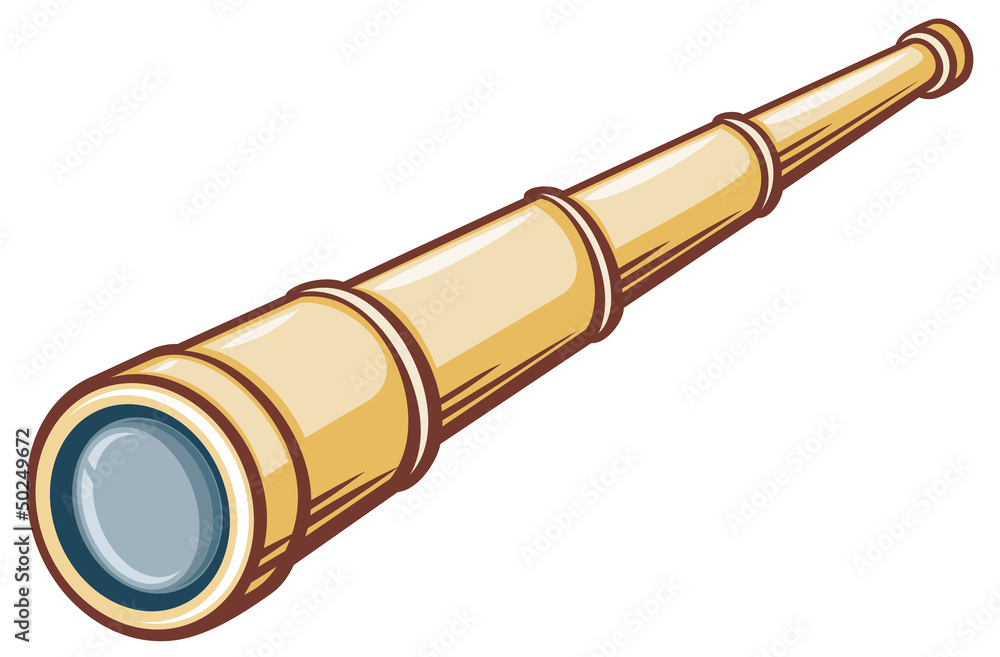 spyglass (illustration of a telescope) spyglass (illustration of a telescope)
