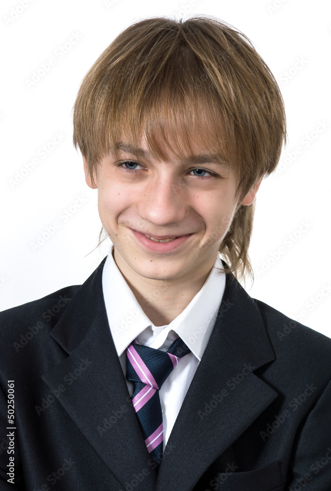 Office style showing by young boy Office style showing by young boy
