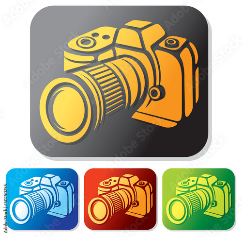 camera icon set