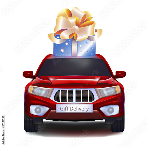 Gift on car