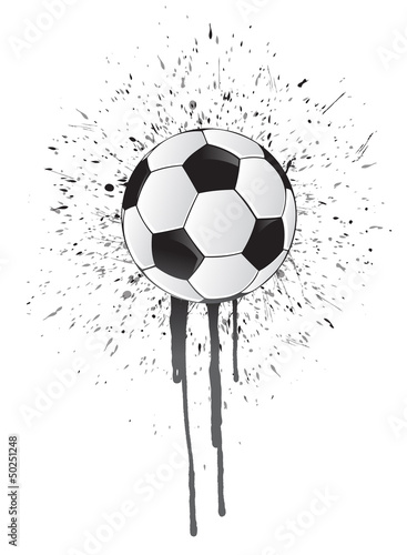 ink splatter soccer ball
