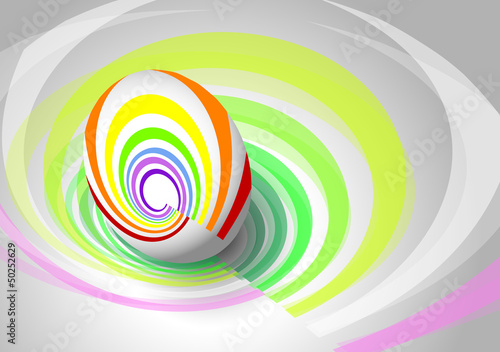 the abstract easter egg with the background