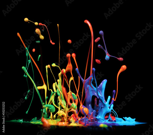 Paint splashing