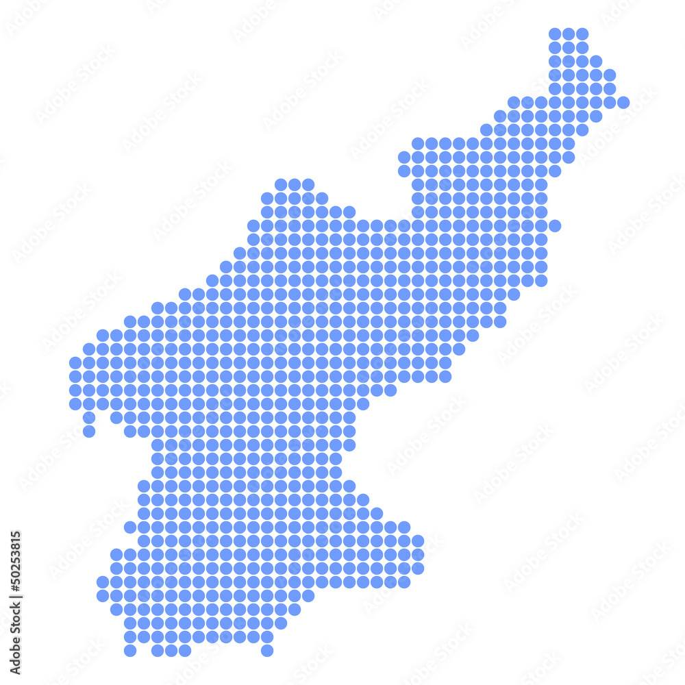 北朝鮮　地図　円