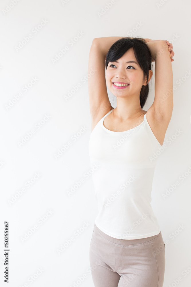 attractive asian woman relaxing attractive asian woman relaxing