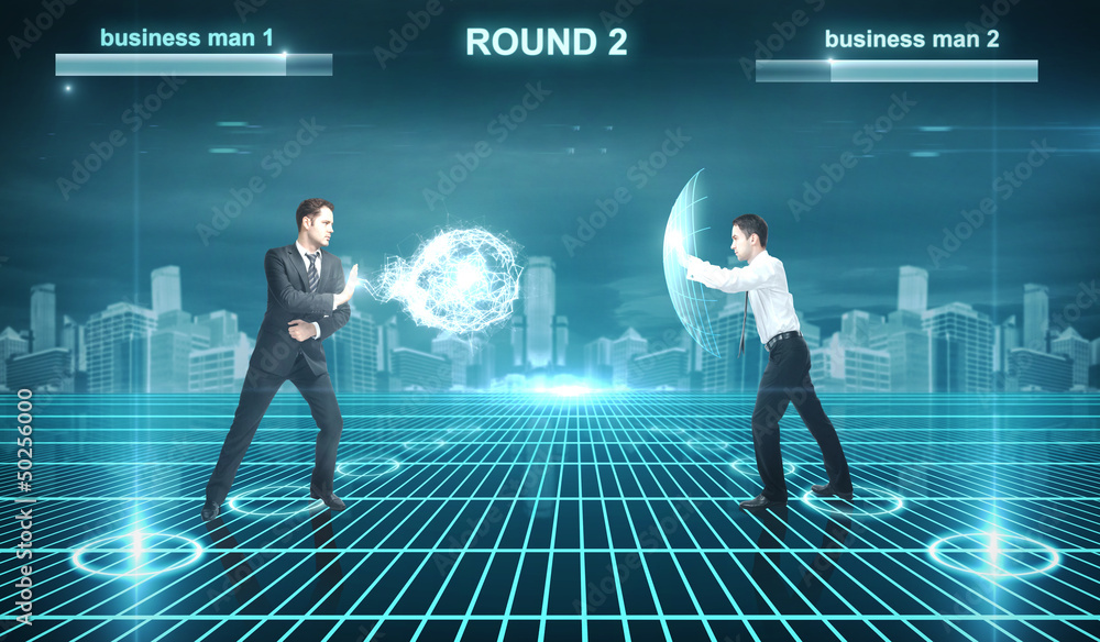 Battle of businessman Battle of businessman