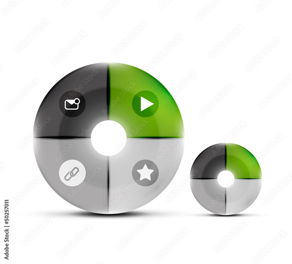Modern circles design template Modern circles design template