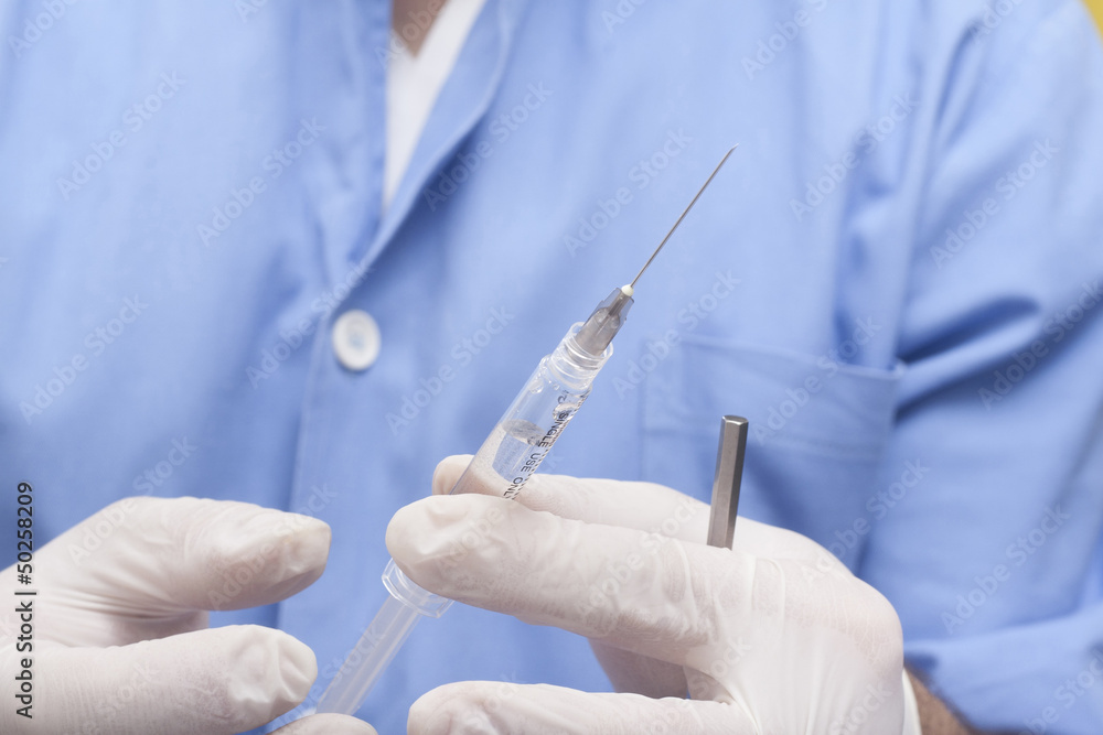 Prepparing anaesthesia Prepparing anaesthesia