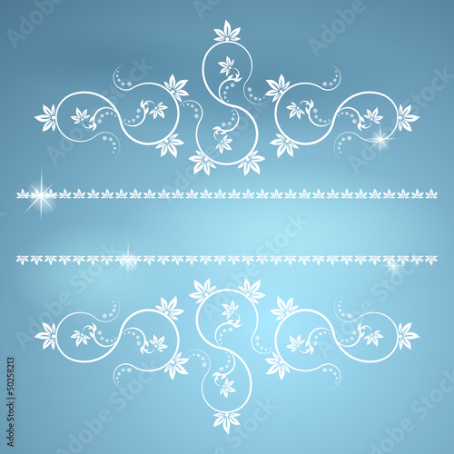Frame with monograms for design and decorate.