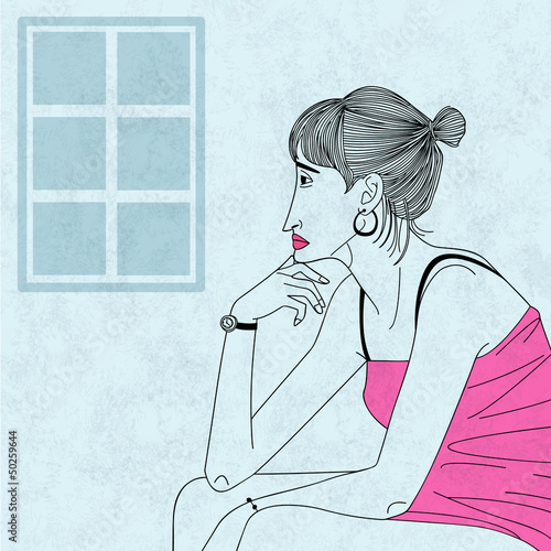 depressed woman
