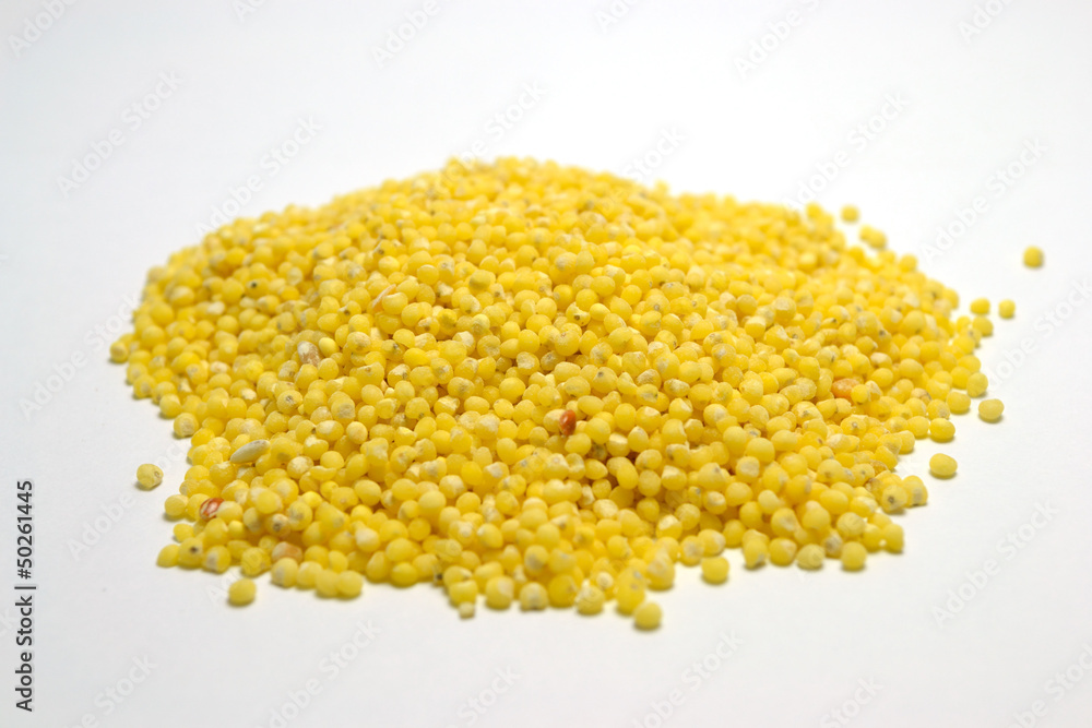 Handful of yellow porridge Handful of yellow porridge