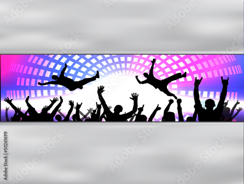 Party people vector background