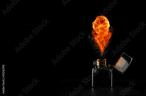 Explosion from the lighter photo