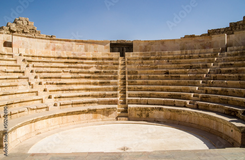 Leinwand Poster Small amphitheatre in Amman