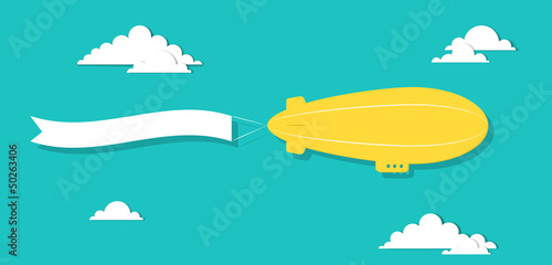 the airship with tape