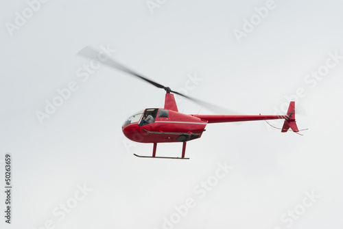 Red Robinson R-44 "Raven" helicopter