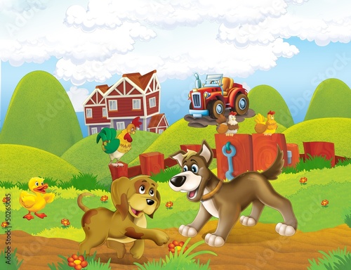 The life on the farm - illustration for the children © honeyflavour