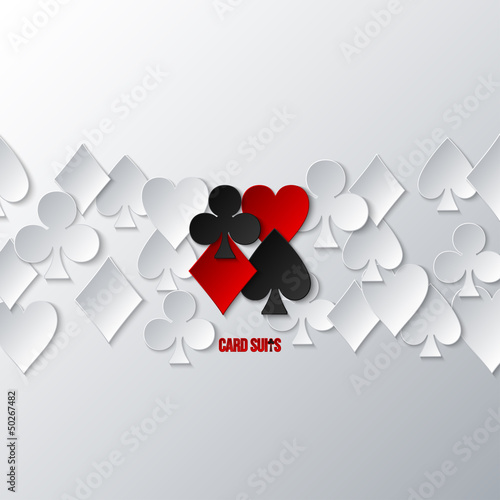Paper card suits