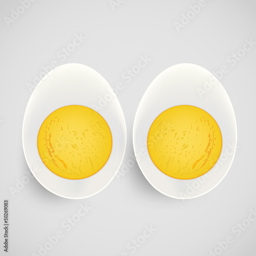 boiled egg with yolk