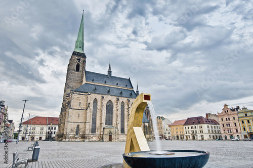 Fotografie Saint Bartholumew Cathedral in Pilsen, Czech Republic
