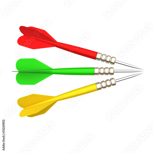 colored darts