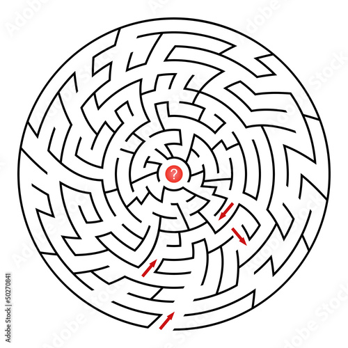 Round maze