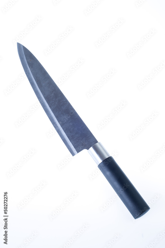 Chef's knife isolated on white background Chef's knife isolated on white background